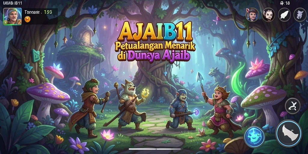 Tampilan gameplay AJAIB11 yang penuh aksi dan petualangan.