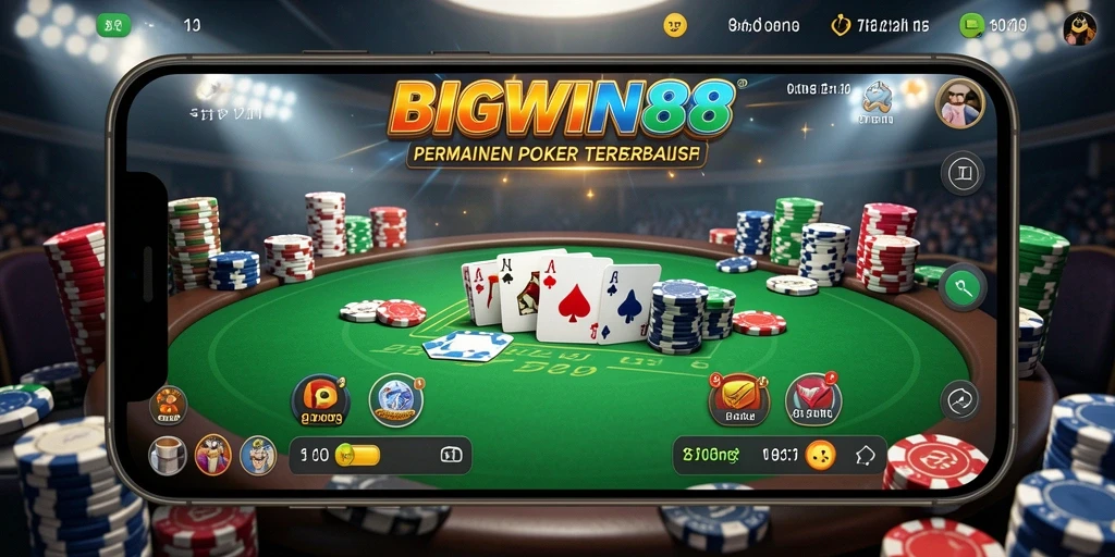 Screenshot gameplay seru dan menarik di BIGWIN88 Poker.