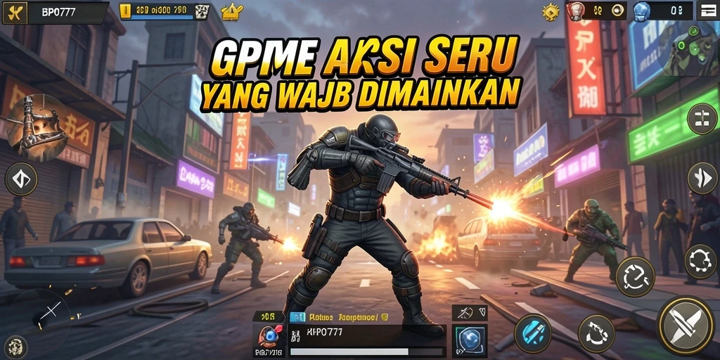 Tangkapan layar utama BPO777 menampilkan aksi pertempuran yang mendebarkan.