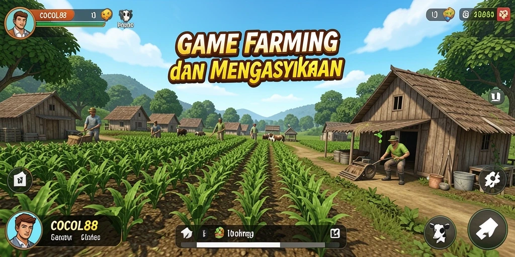 Screenshot COCOL88 menampilkan pengalaman gameplay Farming yang seru.