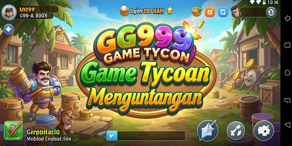 Tampilan gameplay GG999 yang menarik dengan berbagai pilihan bisnis.