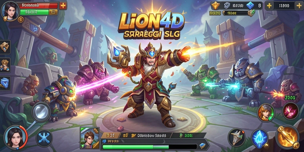 Tampilan gameplay LION4D yang menakjubkan dan strategis.