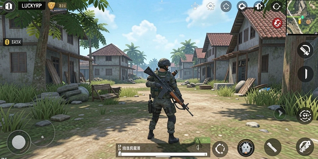 Screenshot LUCKYRP menampilkan gameplay simulasi yang seru dan interaktif.