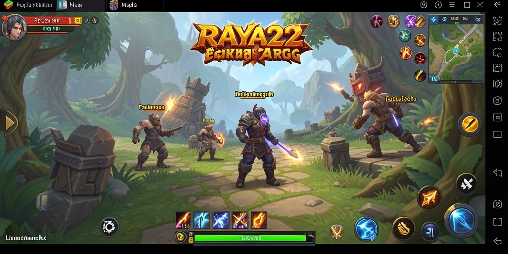 Tangkapan layar dari gameplay seru di dunia ARPG RAYA22.