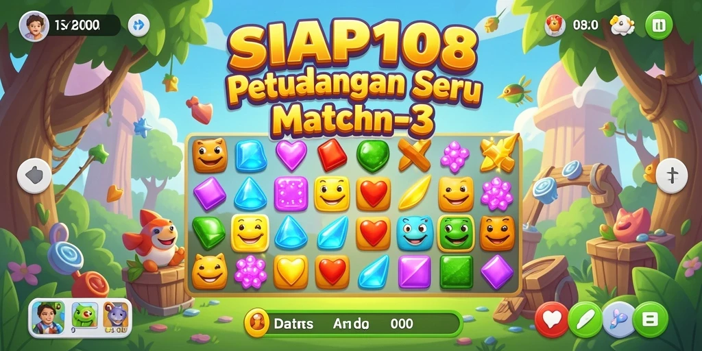 Tampilan gameplay SIAP108 yang penuh warna dan menantang.